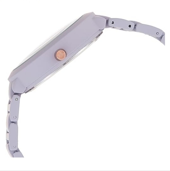Women's Rubberized Bracelet Watch Lavender - Picture 2 of 6